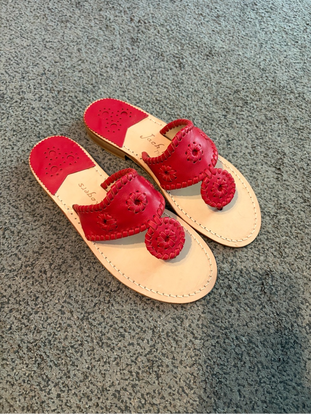 Jack Rogers red sandals (NEW)